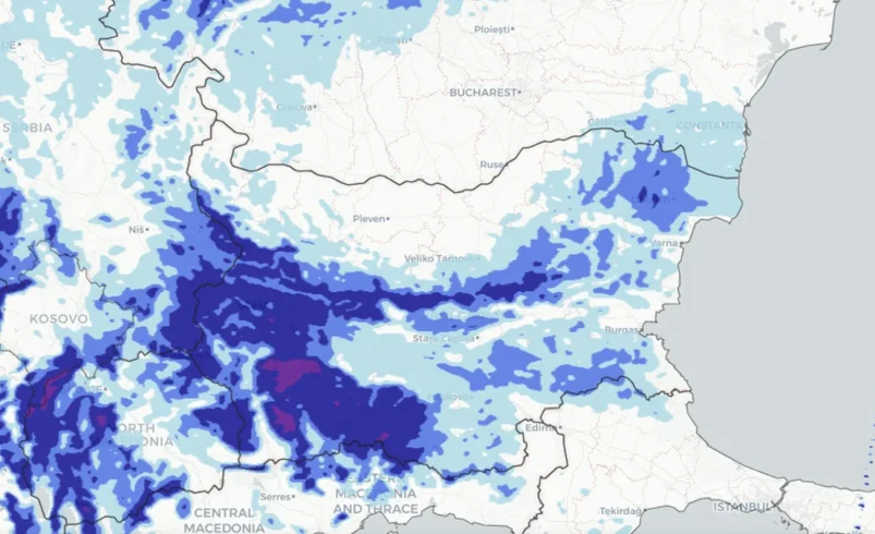 Meteo Balkans: Идват дъжд, гръмотевици и градушки